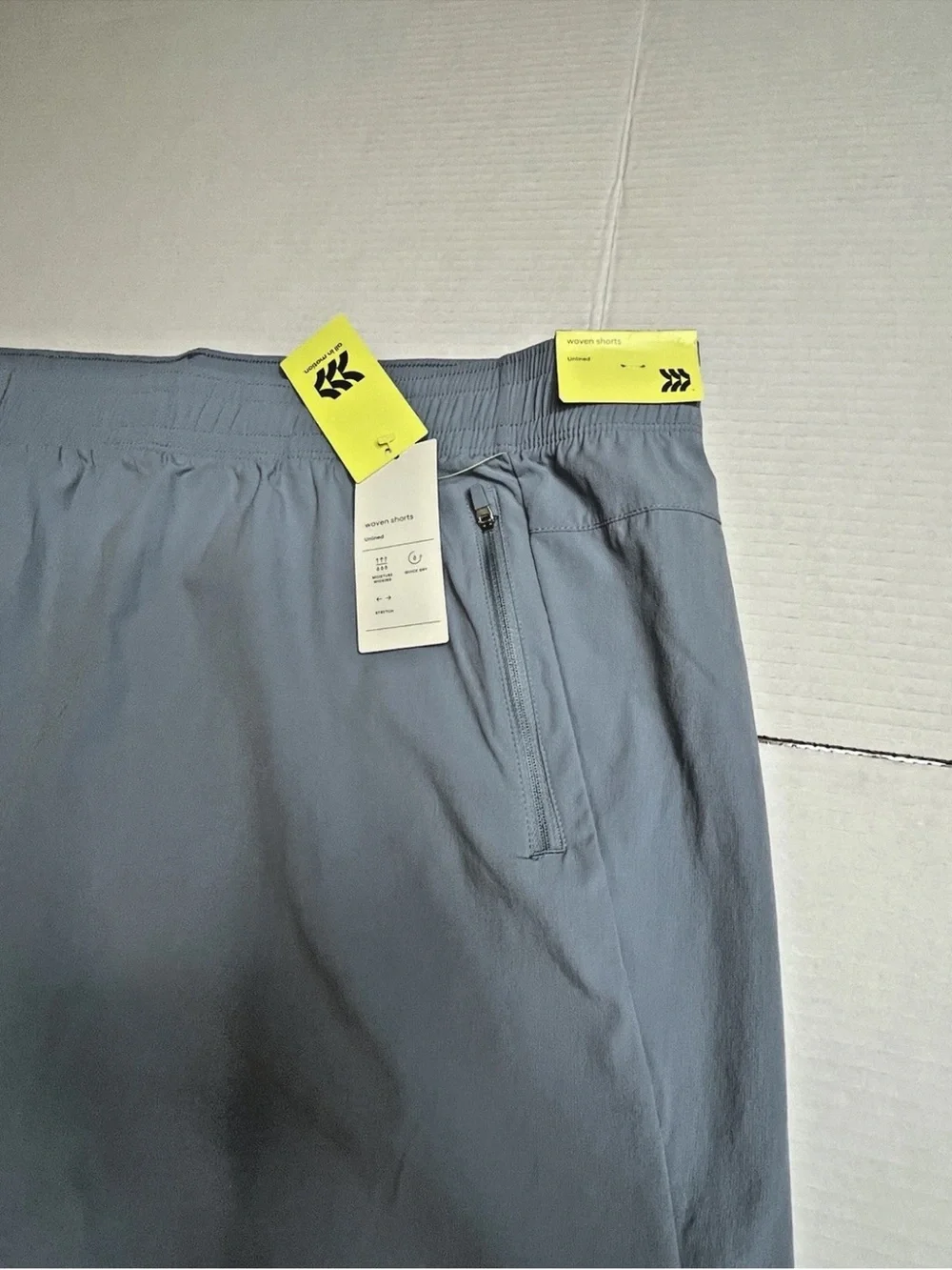 All in Motion Blue Gray Active Light Woven Shorts XXL